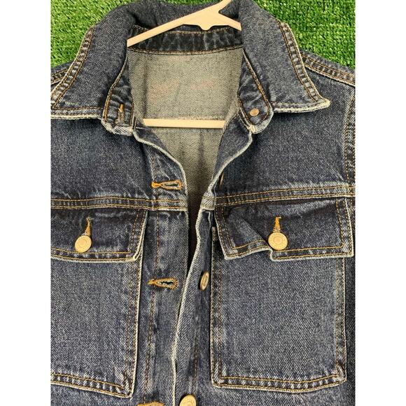 Trendyol Denim Jumpsuit Blue Wash Full Length Short Sleeve Coverall Womens Sz 36 - Picture 3 of 16